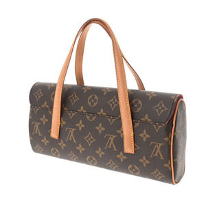 Louis Vuitton Sonatine Handbag Monogram Canvas Brown